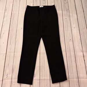 R Label Stretch Slim Leg Trousers Black Size Small Women's Inseam 27"